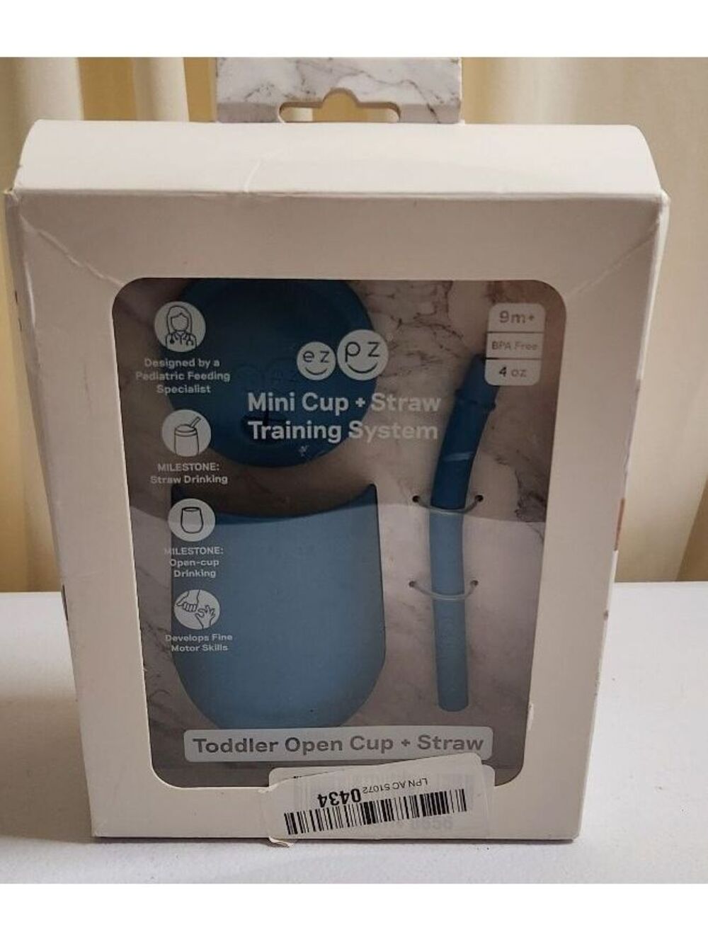 ezpz Mini Cup + Straw Training System Blue